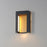 ET2 Lighting Alcove 2 Light LED Outdoor Wall Sconce, Black/Gold