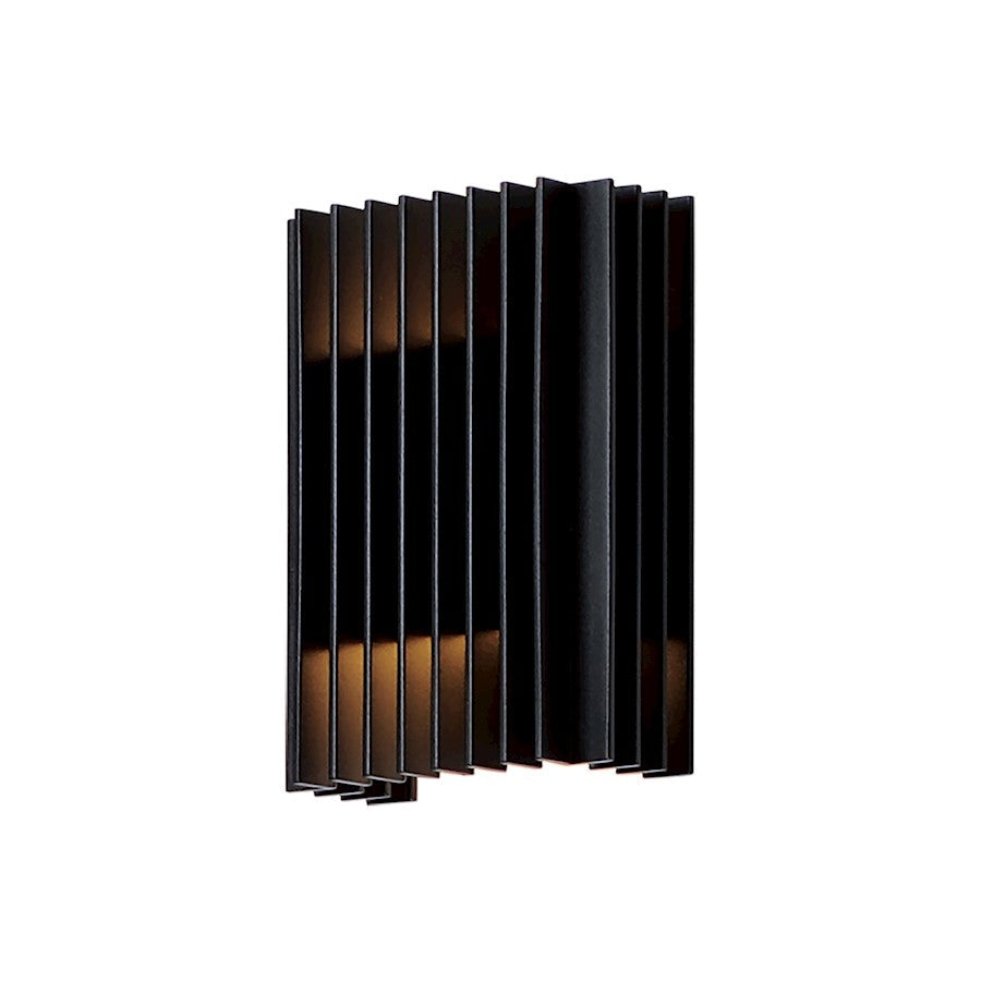 ET2 Lighting Rampart Small 2 Light LED Outdoor Wall Sconce, Black - E30112-BK