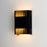 ET2 Lighting Rampart 2 Light LED Outdoor Wall Sconce, Black