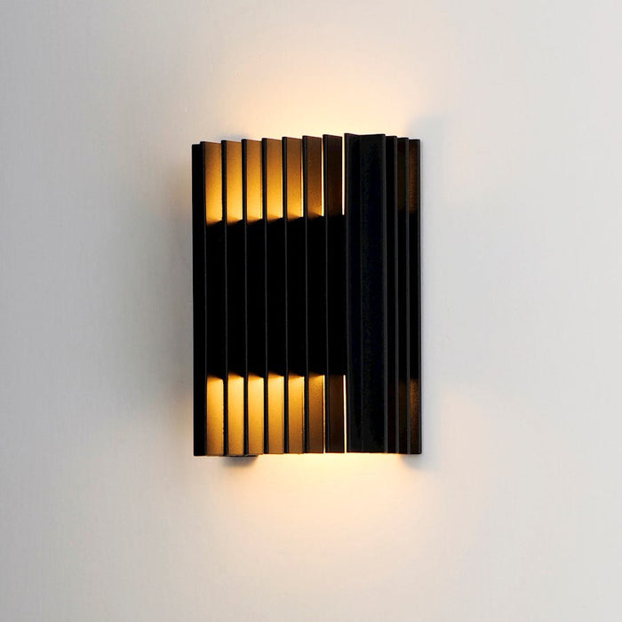 ET2 Lighting Rampart 2 Light LED Outdoor Wall Sconce, Black