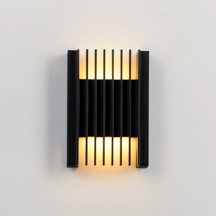 ET2 Lighting Rampart 2 Light LED Outdoor Wall Sconce, Black