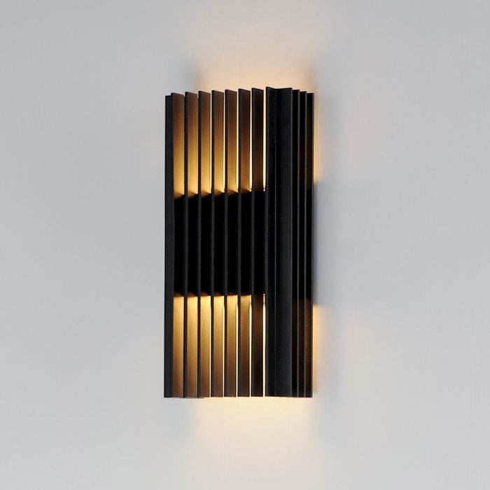 ET2 Lighting Rampart 2 Light LED Outdoor Wall Sconce, Black