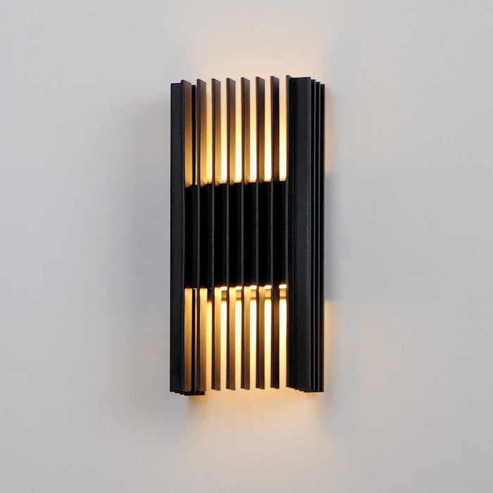 ET2 Lighting Rampart 2 Light LED Outdoor Wall Sconce, Black