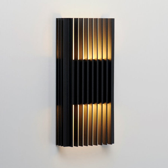 ET2 Lighting Rampart 2 Light LED Outdoor Wall Sconce, Black