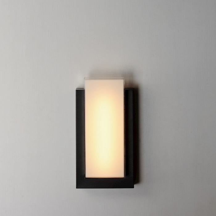 ET2 Lighting Tower LED 1 Light Outdoor Wall Sconce, Black/White