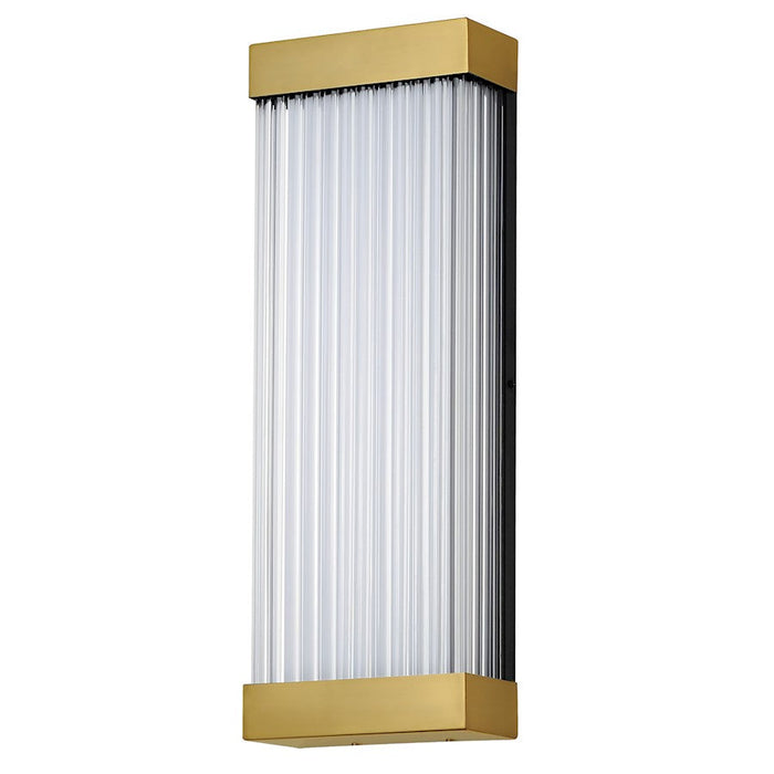 ET2 Lighting Acropolis 1Lt 22" LED Outdoor Wall, Brass/Crystal - E30234-122NAB