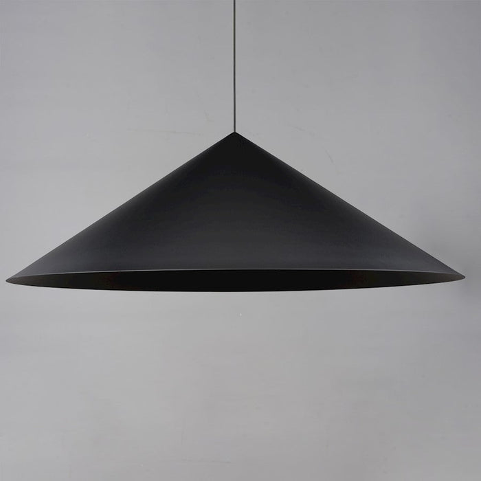 ET2 Lighting Pitch 1 Light 51" LED Pendant, Black