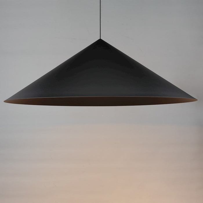 ET2 Lighting Pitch 1 Light 51" LED Pendant, Black