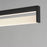 ET2 Lighting Crossbar 1 Light LED Wiz Color Pendant, Black