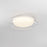 ET2 Lighting Bubble 1Lt LED Flush Mount, White/Clear/White