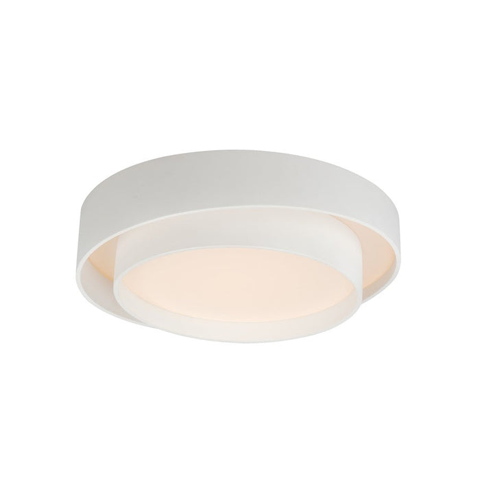 ET2 Lighting Ziggurat 1 Light 19.75" LED Flush Mount, White - E51042-WT