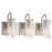 Elan Krysalis 3 Light Bath Wall Mount, Chrome/Clear - 83070