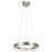 Elan Fornello 1 Light LED Chandelier, Brushed Nickel/White Acrylic - 83261