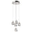 Elan Lavinia 5 Lt LED Cluster Pendant, Chrome/Bubble Crystal/Etched - 83380