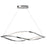 Elan Meridian 1 Light 14" LED Chandelier, Chrome/Etched Acrylic - 83385