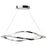 Elan Meridian 1 Light 11" LED Chandelier, Chrome/Etched Acrylic - 83386