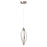 Elan Meridian 1 Light LED Mini Pendant, Chrome/Etched Acrylic - 83387