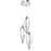 Elan Meridian 3 Light LED Cluster Pendant, Chrome/Etched Acrylic - 83388