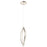 Elan Meridian 1 Light LED Mini Pendant, Brushed Nickel/Etched Acrylic - 83392