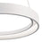 Elan Fornello 1 Light LED Chandelier, Textured White/White Acrylic