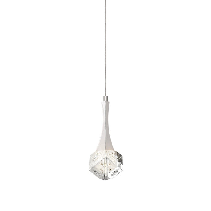 Elan Rockne 1 Light LED Mini Pendant, Chrome/Clear Optical Crystal