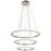 Elan Hyvo 32" LED Chandelier, Brushed Nickel/Matte White Acrylic - 83669