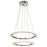 Elan Hyvo 25" LED Chandelier, Brushed Nickel/Matte White Acrylic - 83670