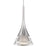 Elan Kabru 1 Light LED Mini Pendant, Clear/Metal Flake