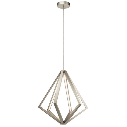 Elan Everest 6 Light LED Foyer, Satin Nickel/Etched Acrylic - 83735