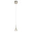 Elan Kabru 1 Lt LED Mini Pendant, Brushed Nickel/Clear/Metal Flake - 83790