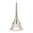 Elan Kabru 1 Light LED Mini Pendant, Clear/Metal Flake