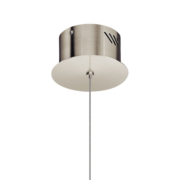 Elan Kabru 1 Light LED Mini Pendant, Clear/Metal Flake