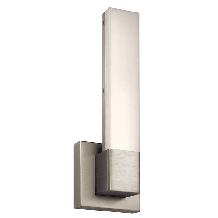 Elan Neltev 2 Light LED Wall Sconce, Satin Nickel/White Ploycarbonate - 83793