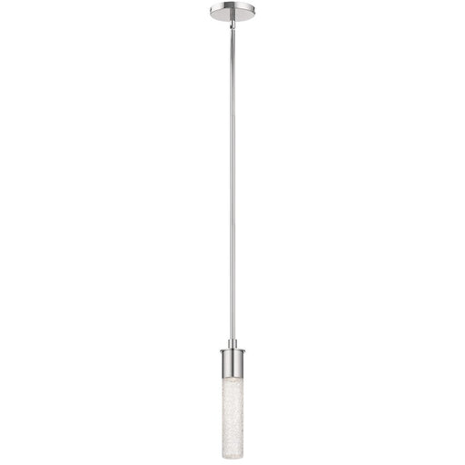 Elan Glacial 1 Light LED Mini Pendant, Chrome/Clear Ice - 83831