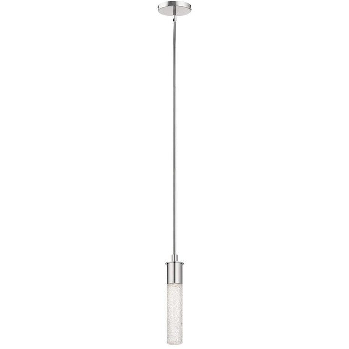 Elan Glacial 1 Light LED Mini Pendant, Chrome/Clear Ice - 83831