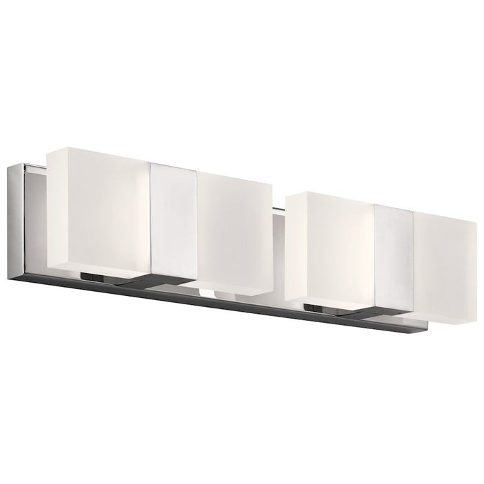 Elan Haiden 4 Light LED Bath Wall Mount, Chrome/Frosted - 83849