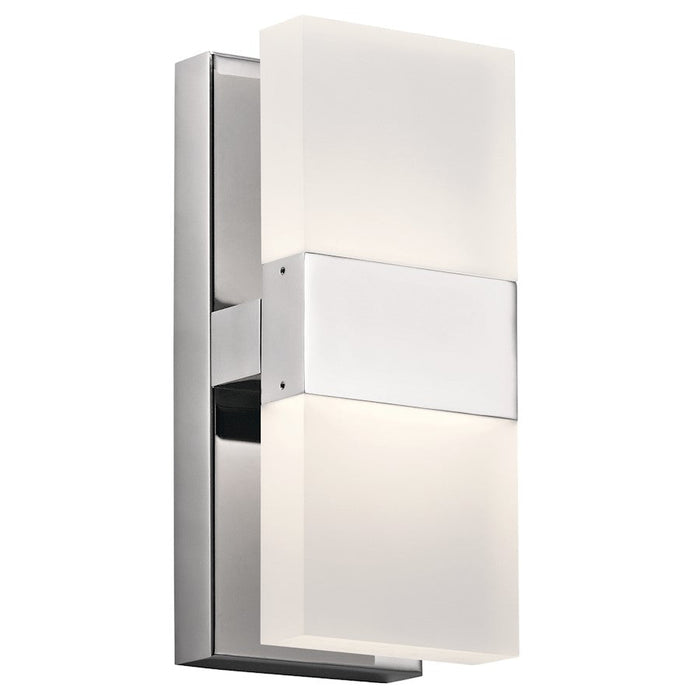 Elan Haiden LED Wall Sconce, Chrome/Frosted Acrylic