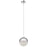 Elan Moonlit 1 Lt LED Pendant, Chrome/Clear Polycarbonate/Cubic Chip - 83854