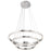 Elan Opus 3 Lt LED Chandelier Multi Tier, Chrome/Cubic zirconia Chips - 83863