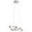 Elan Opus 2 Lt LED Chandelier 2 Tier, Chrome/Clear Acrylic/Cubic Chips - 83864