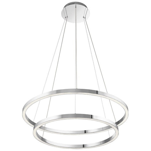 Elan Opus LED Pendant, Chrome/Clear Acrylic/Cubic zirconia Chips - 83866