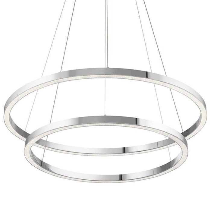 Elan Opus LED Pendant, Chrome/Clear Acrylic/Cubic Zirconia Chips