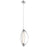 Elan Kivik 1 Light LED Pendant, Chrome/White jade Frosted - 83872