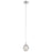 Elan Kiss 1 Light LED Mini Pendant, Chrome/Clear Acrylic/Cubic Zirconia - 83946