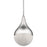 Elan Kiss 1 Light LED Mini Pendant, Chrome/Clear Acrylic/Cubic Zirconia