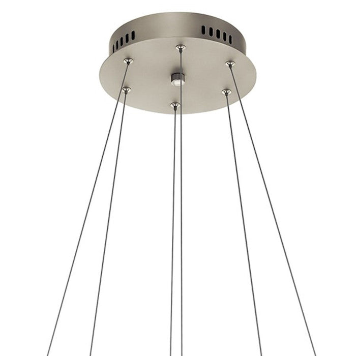 Elan Hyvo 2 Light 36" Pendant, Brushed Nickel/Matte White Acrylic