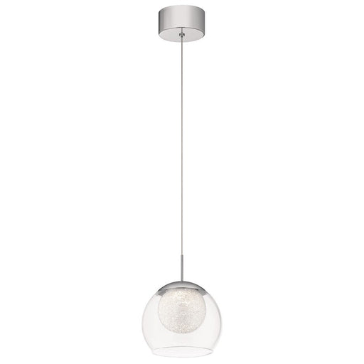 Elan Lexi LED Mini Pendant, Chrome/Clear/Outer/Cubic Zirconia - 84010