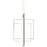 Elan Viho LED Foyer Chandelier, Polished Nickel/Frosted White Acrylic