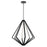 Elan Everest 8 Light LED Chandelier 1 Tier Large, Matte Black/Etched - 84087