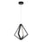 Elan Everest 4 Light LED Chandelier 1 Tier Small, Matte Black- 84091